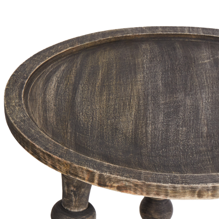 Set de 2 mese laterale MARNOO Lemn de mango Maro închis [3]