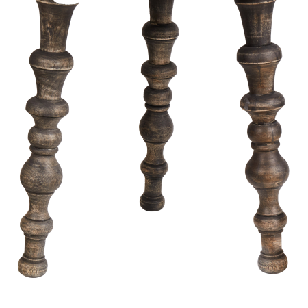 Set de 2 mese laterale MARNOO Lemn de mango Maro închis [4]