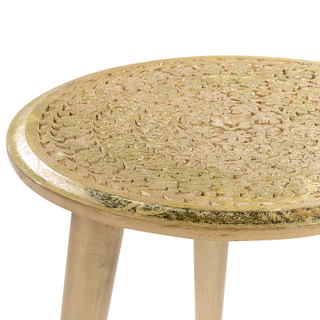 Set de 2 mese laterale NARRA Lemn de mango Auriu [5]