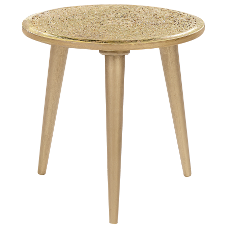 Set de 2 mese laterale NARRA Lemn de mango Auriu [3]