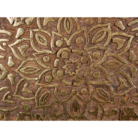 Set de 2 mese laterale RANJA Lemn de mango Maro închis [7]