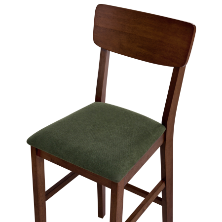 Set de 2 scaune de bar AMBLER Lemn Maro închis/Verde [6]