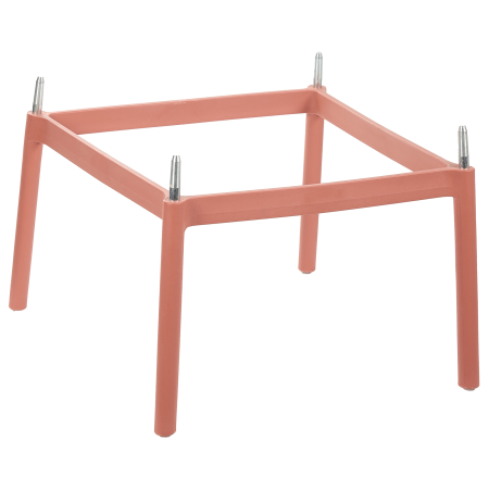 Set de 2 scaune de bar ARICCIA 2 în 1 Material sintetic Roșu deschis [7]