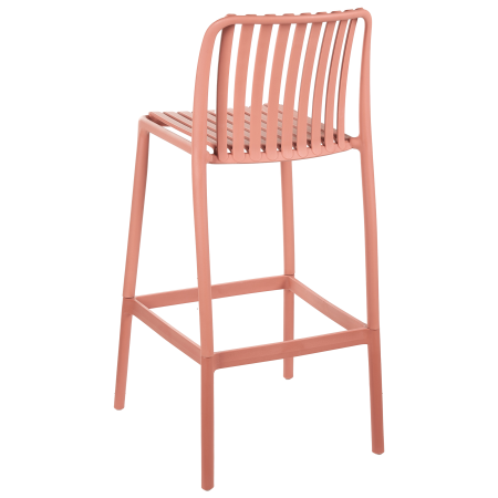 Set de 2 scaune de bar ARICCIA 2 în 1 Material sintetic Roșu deschis [5]