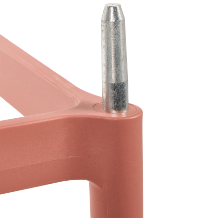 Set de 2 scaune de bar ARICCIA 2 în 1 Material sintetic Roșu deschis [9]