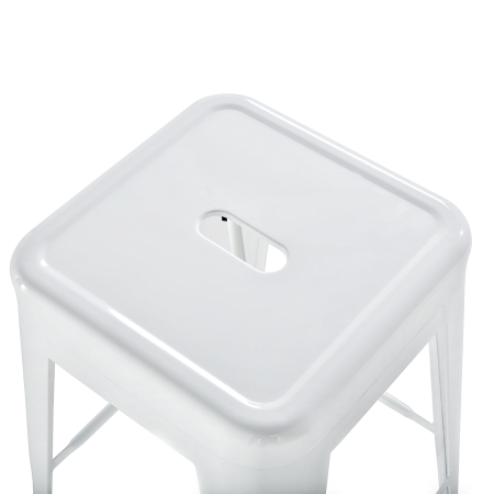 Set de 2 scaune de bar CABRILLO Metal Alb [5]