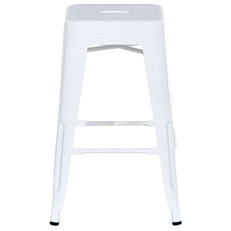 Set de 2 scaune de bar CABRILLO Metal Alb [4]