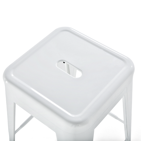 Set de 2 scaune de bar CABRILLO Metal Alb [5]