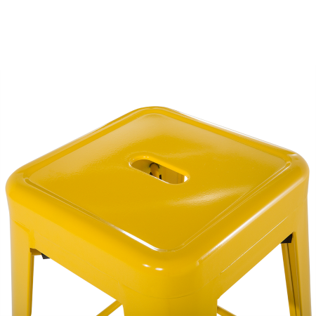 Set of 2 bar stools CABRILLO Metal Yellow [5]