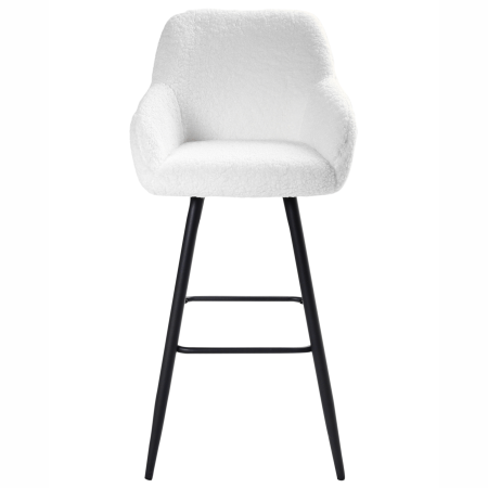 Set of 2 Bar Stools CASMALIA Boucle Off-White [5]