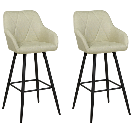 Set of 2 bar stools DARIEN Light green [1]