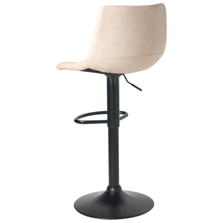 LEBRIJA bar chair set of 2 Eco-leather Swivel Light beige [6]