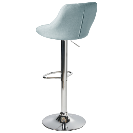 Set de 2 scaune de bar LUCCA  Pivotant Albastru deschis [6]