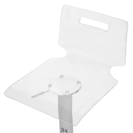 Set of 2 bar stools MALTA Swivel Transparent [6]