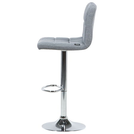 Set de 2 scaune de bar MARION Pivotant Gri deschis [5]