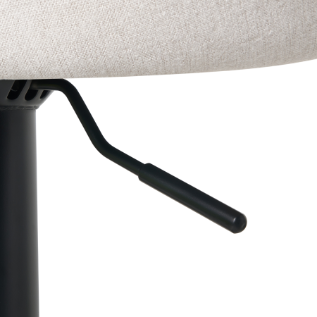 Set de 2 scaune de bar MEDULIN  Pivotant Gri deschis [8]