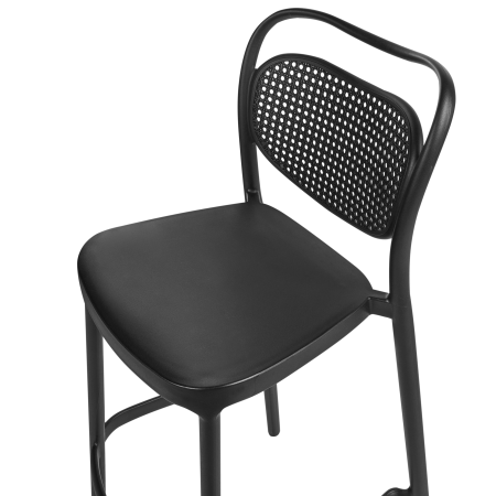 Set de 2 scaune de bar pentru exterior CELLENO Negru [7]