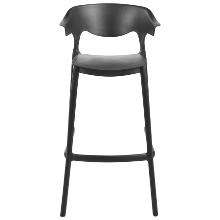 Set of 2 outdoor bar stools GUBBIO Black [4]