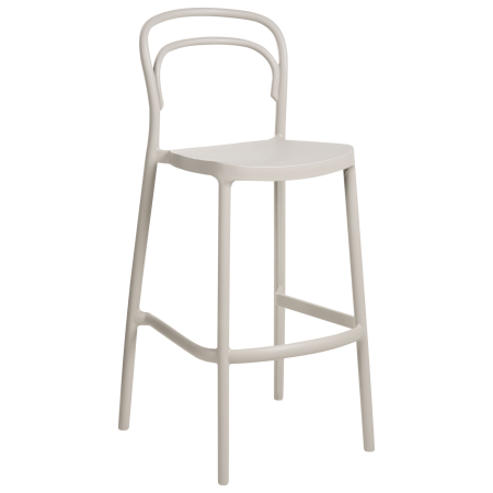 Set de 2 scaune de bar pentru exterior PORANO Bej [3]