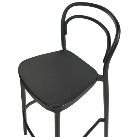 Set of 2 outdoor bar stools PORANO Black [7]