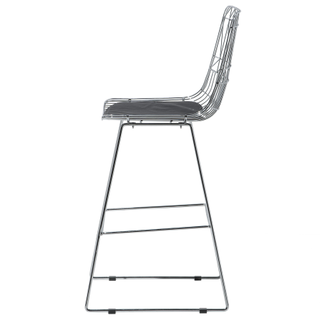 Set de 2 scaune de bar PRESTON Metal Argintiu [7]