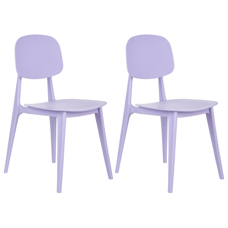 Set of 2 garden chairs KATTAVIA Purple [1]