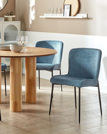 Scaun dining - Set of 2 dining chairs ADA Blue