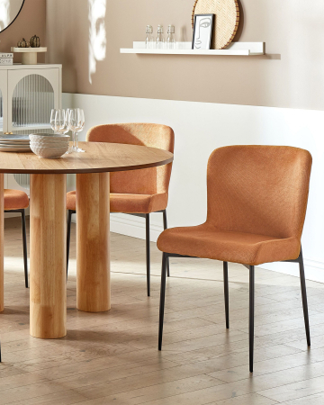 Scaun dining - Set of 2 dining chairs ADA Orange