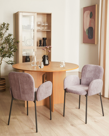 Scaun dining - Set de 2 scaune dining ALBEE Roz