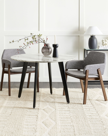 Scaun dining - Set of 2 dining chairs ALBION Grey