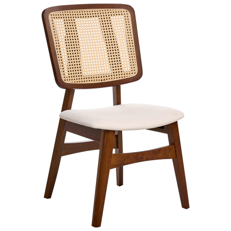 Set of 2 dining chairs ALCOVA Wood Brown [3]