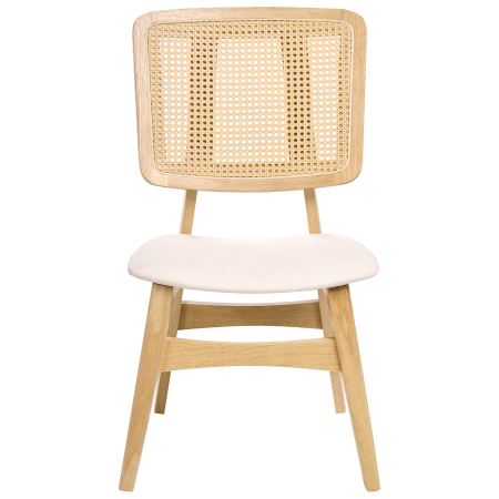 Set de 2 scaune dining ALCOVA Lemn Maro deschis [4]