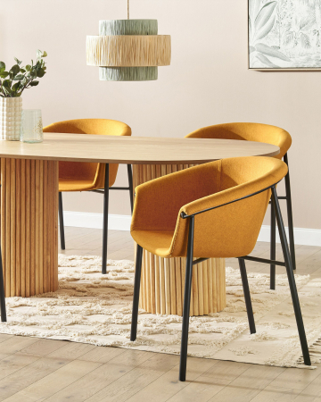 Scaun dining - Set of 2 AMES Dining Stools Orange