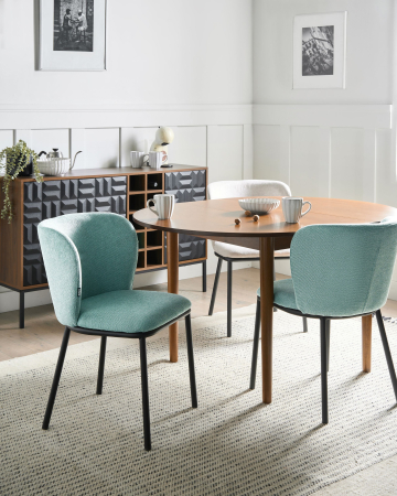 Scaun dining - Set of 2 Dining Chairs ARTESIA Mint Green