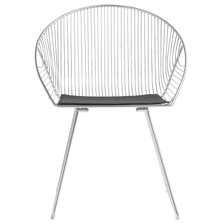 Set de 2 scaune dining AURORA Metal Argintiu [4]