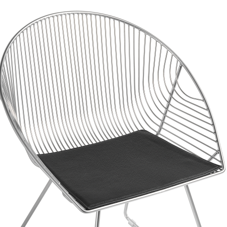 Set de 2 scaune dining AURORA Metal Argintiu [6]