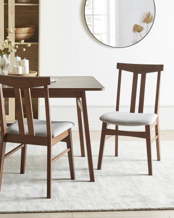 Whole Home - Set of 2 dining chairs AVALON Wood Light Grey