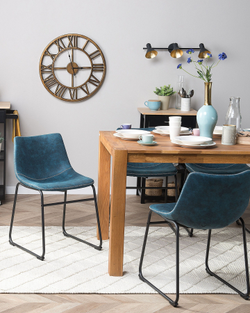 Scaun dining - Set of 2 Chairs Dining Chair BATAVIA Navy Blue