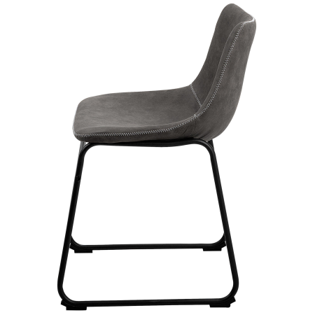 Set de 2 scaune dining BATAVIA Gri închis [5]