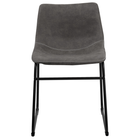 Set de 2 scaune dining BATAVIA Gri închis [4]