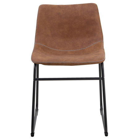 Set de 2 scaune dining BATAVIA Maro auriu [4]