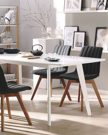 Scaun dining - Set of 2 Dining Chairs CALGARY Black