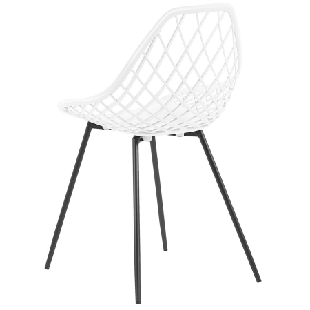 Set of 2 Dining Chairs CANTON White [5]