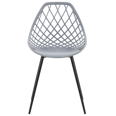 Set of 2 dining chairs CANTON Grey light [4]