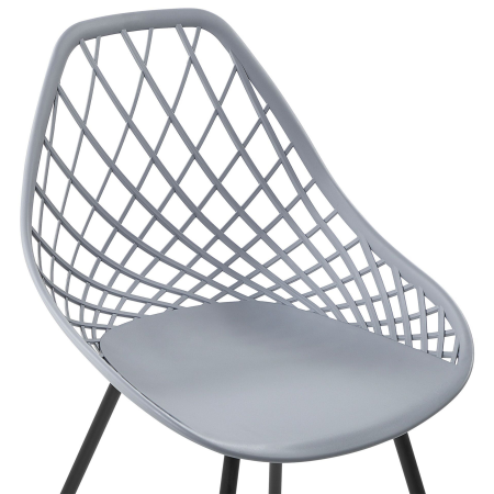 Set of 2 dining chairs CANTON Grey light [6]