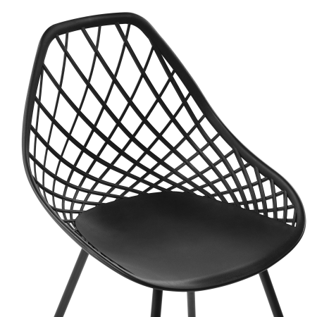 Set de 2 scaune dining CANTON Negru [6]