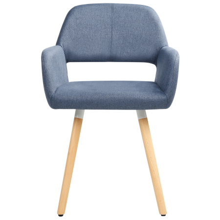 Set of 2 Dining Chairs CHICAGO Navy Blue [5]