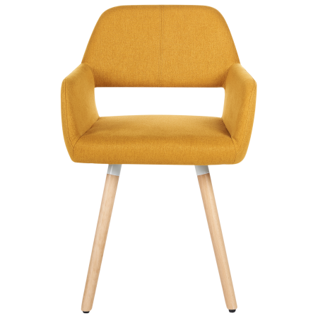 Set of 2 dining chairs CHICAGO Mustard yellow [3]