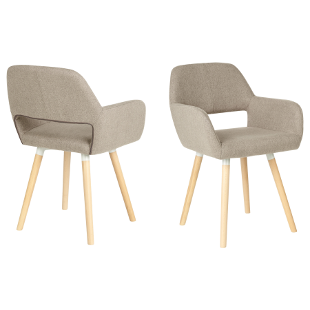 Set de 2 scaune dining CHICAGO Taupe [3]