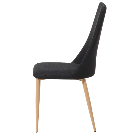 Set of 2 dining chairs CLAYTON Black [5]